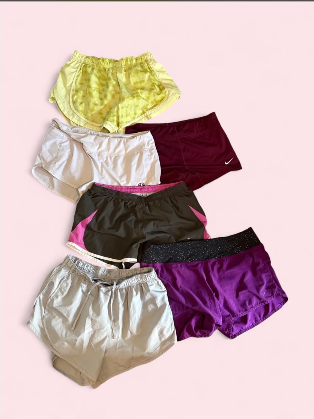 Women’s Athletic Short Bundle (Lot of 6 Shorts) Size Medium